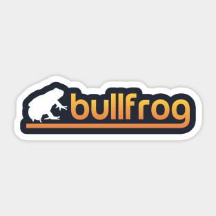 Bullfrog Silhouette Frogs Snakes Amphibians Animals Nature Lovers Sticker